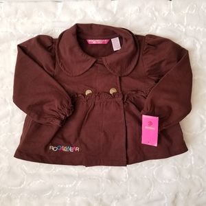 Girls brown jacket size 2t